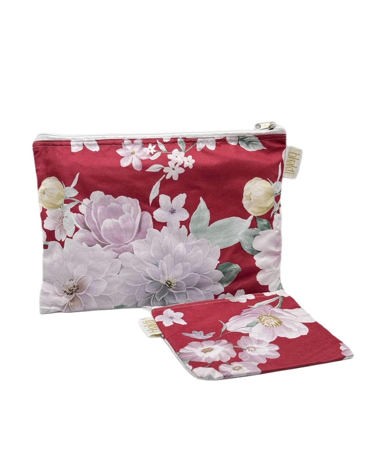 Kitd 2 estuches flores rojo