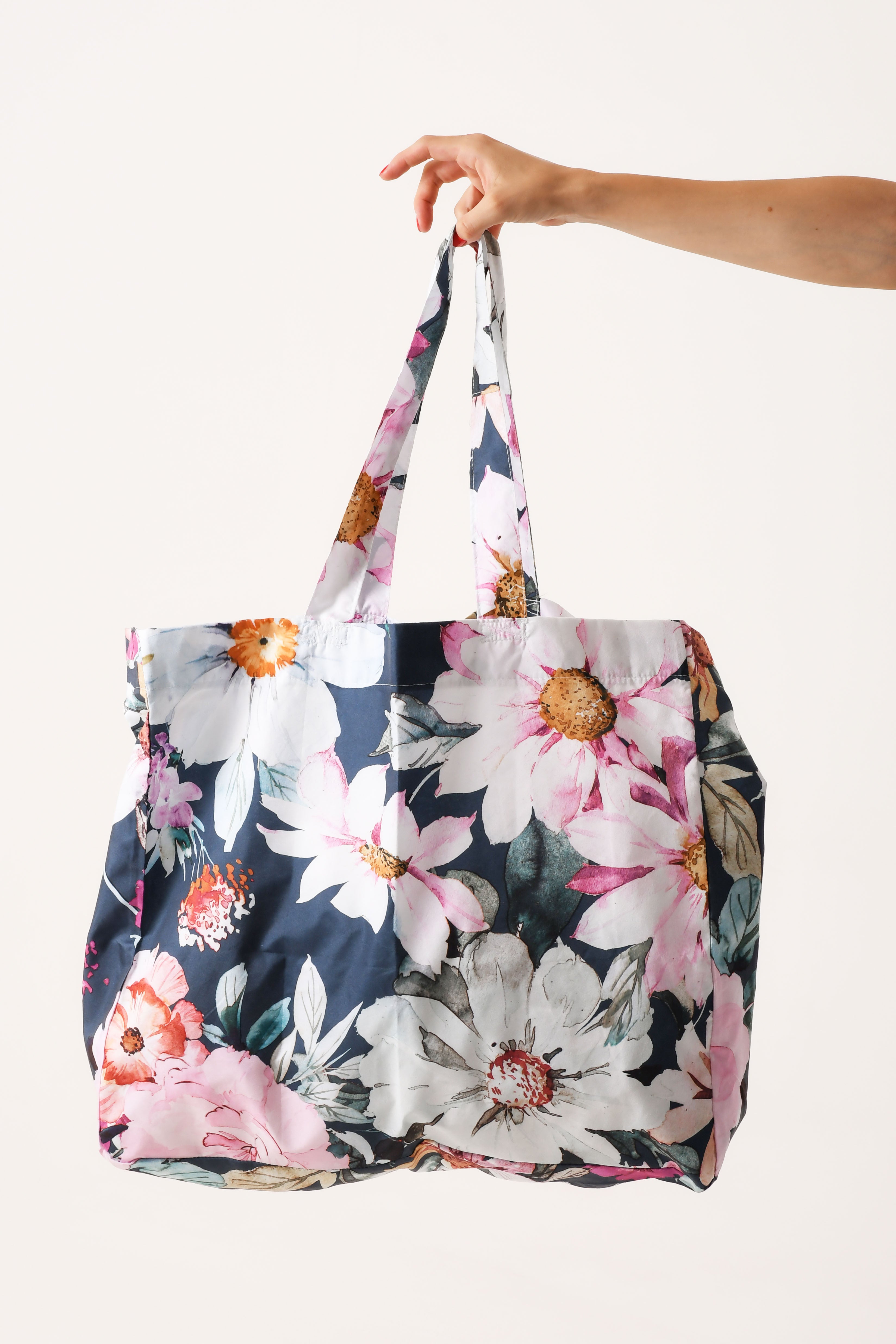 Tote bag flower blues