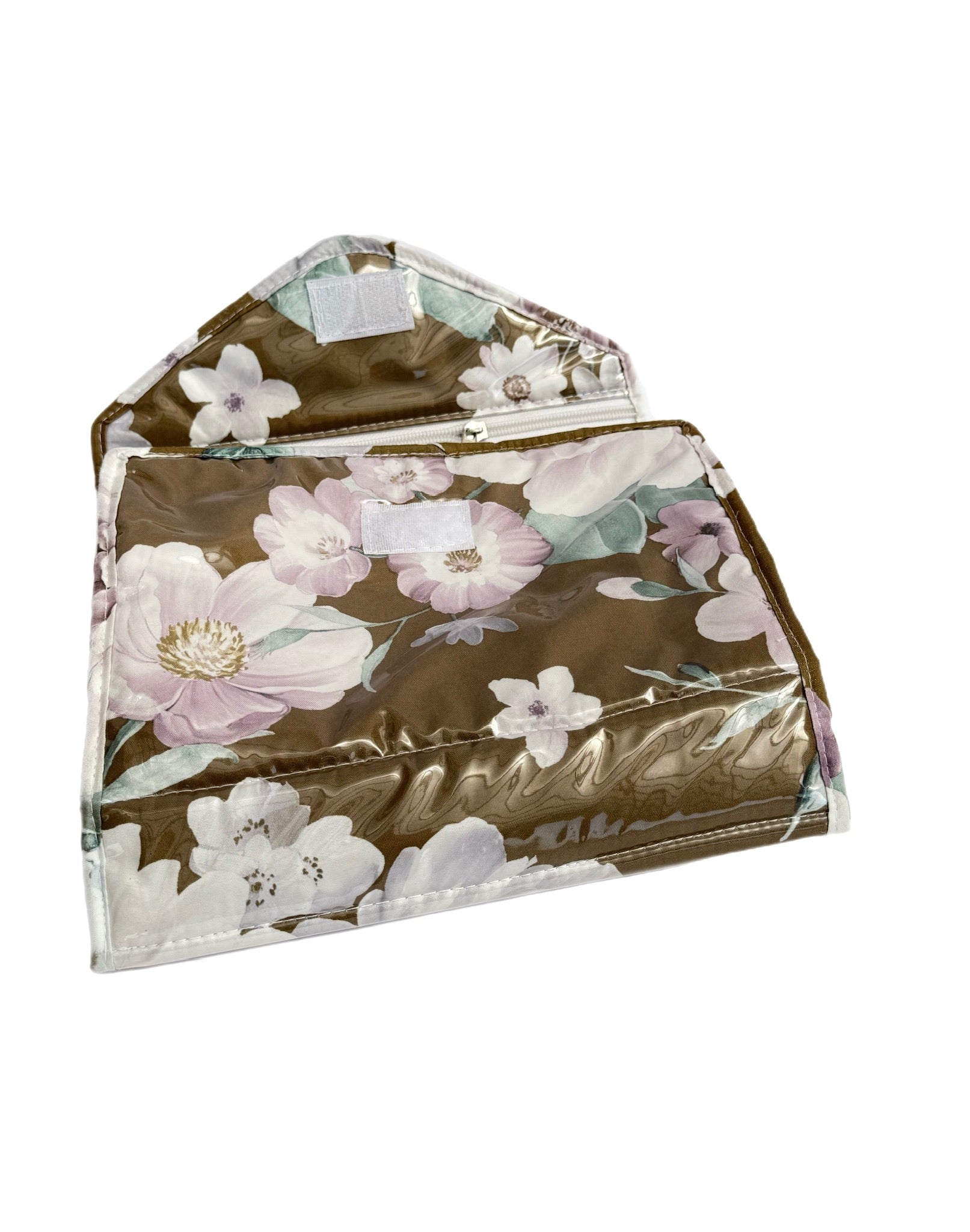 Estuche viaje flores oro